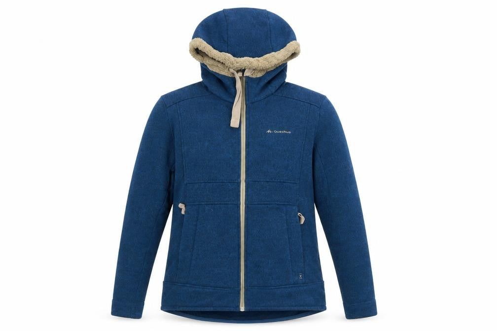 Decathlon Women's Blue Fleece Jacket, L, Outdoor Casual