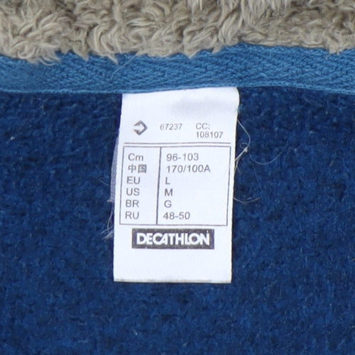 Decathlon Women's Blue Fleece Jacket, L, Outdoor Casual