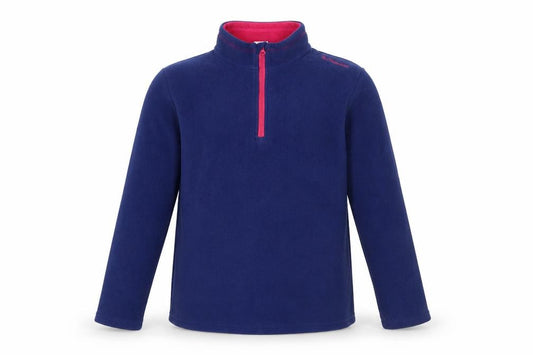 Front view of Decathlon Blue Fleece Henley Kids Sweatshirt -, size 14, Years