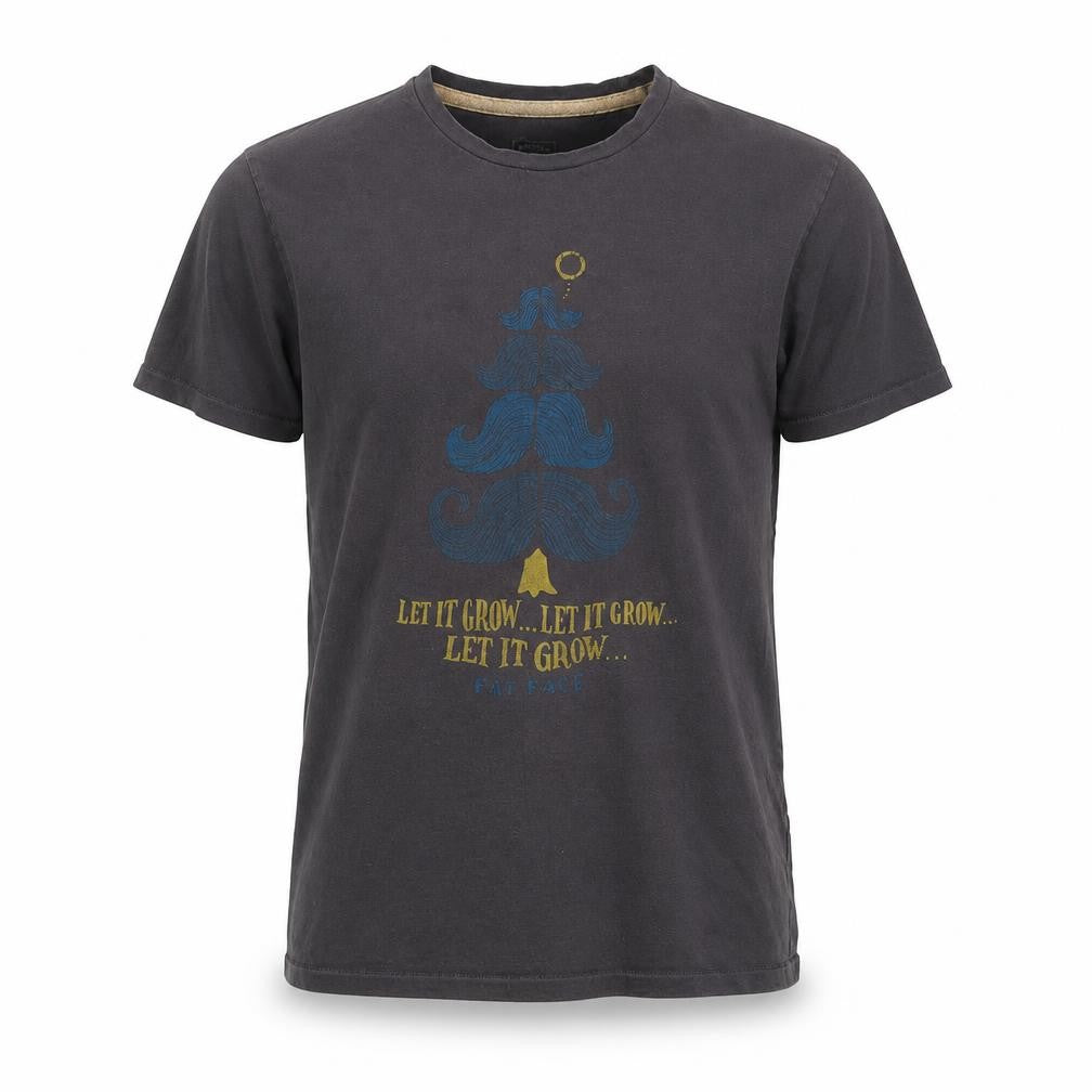 Front view of FatFace Men’s Blue M Graphic T-Shirt