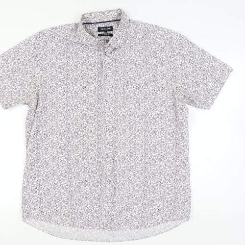 Debenhams Men's Floral Short Sleeve Shirt, Size L