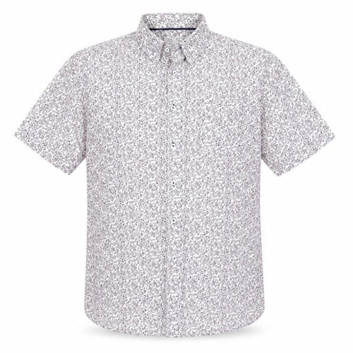 Debenhams Men's Floral Short Sleeve Shirt, Size L
