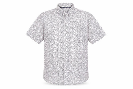 Front view of Debenhams Men's Floral Short Sleeve Shirt, size L