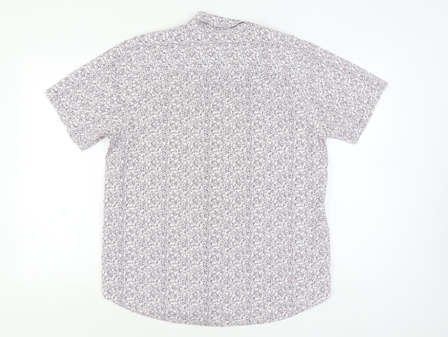 Debenhams Men's Floral Short Sleeve Shirt, Size L