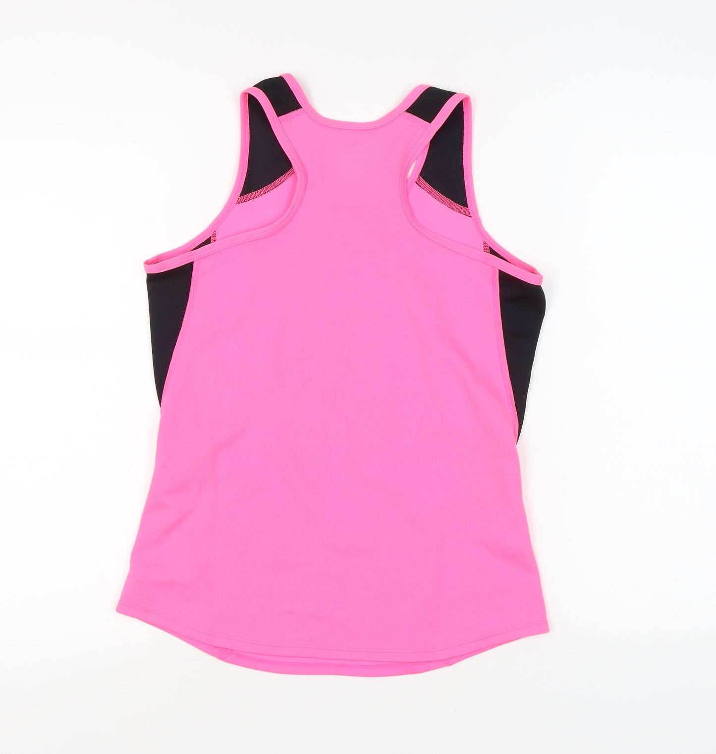 Nike Women's Pink Racerback Tank Top, M Athletic Fit