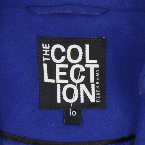 Debenhams Women's Blue Belted Coat Size 10