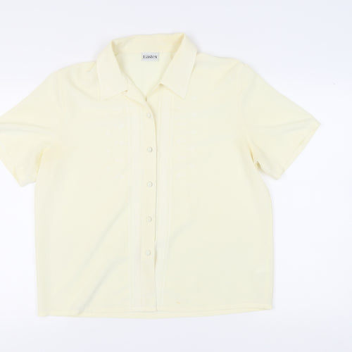 Eastex Women's Ivory Button-Up Shirt Size 14