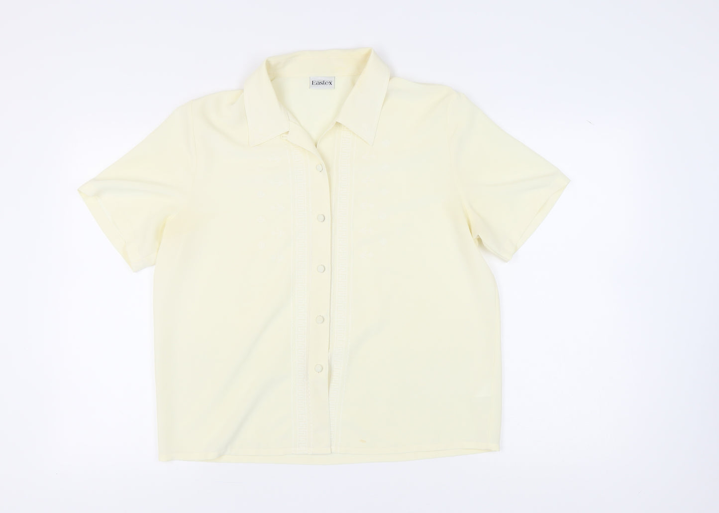 Eastex Women's Ivory Button-Up Shirt Size 14