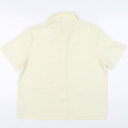 Eastex Women's Ivory Button-Up Shirt Size 14