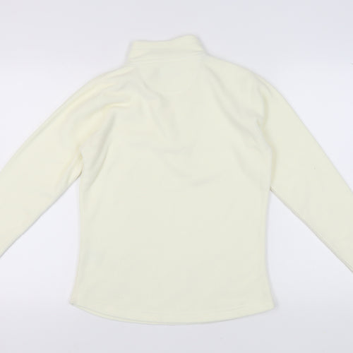 Peter Storm Women's Ivory Fleece Pullover Sweatshirt, Size 12