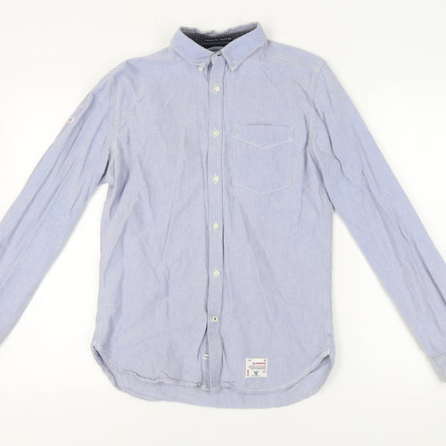 SuperDry Men's Blue Oxford Vintage Button-Up Shirt