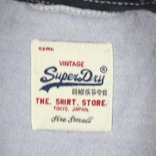 SuperDry Men's Blue Oxford Vintage Button-Up Shirt