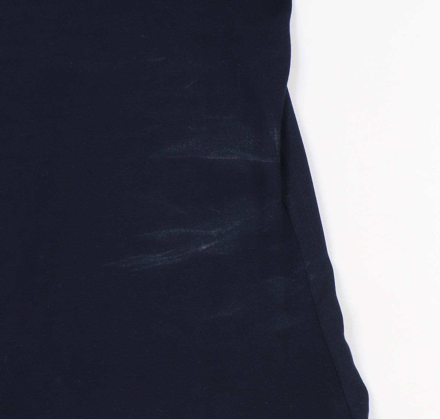 Jasper Conran Blue Women's T-Shirt Size 14 with Zip Accent