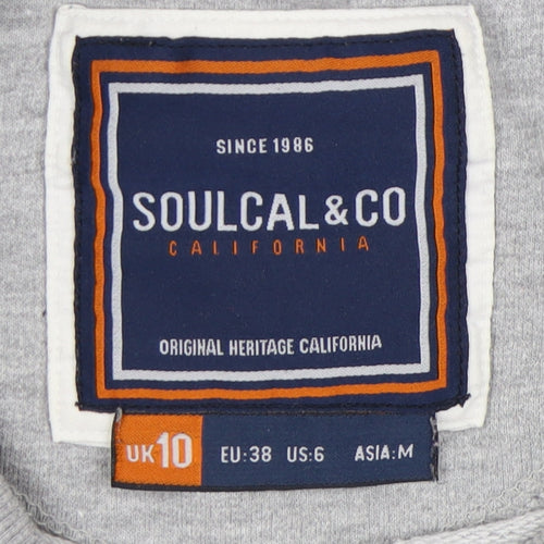 SoulCal & Co Unisex Adults Colourblock Sweatshirt, Size 10
