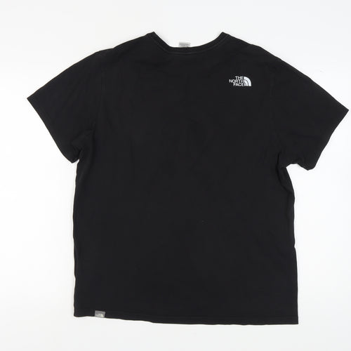 The North Face Men's Black T-Shirt, Logo, Size L
