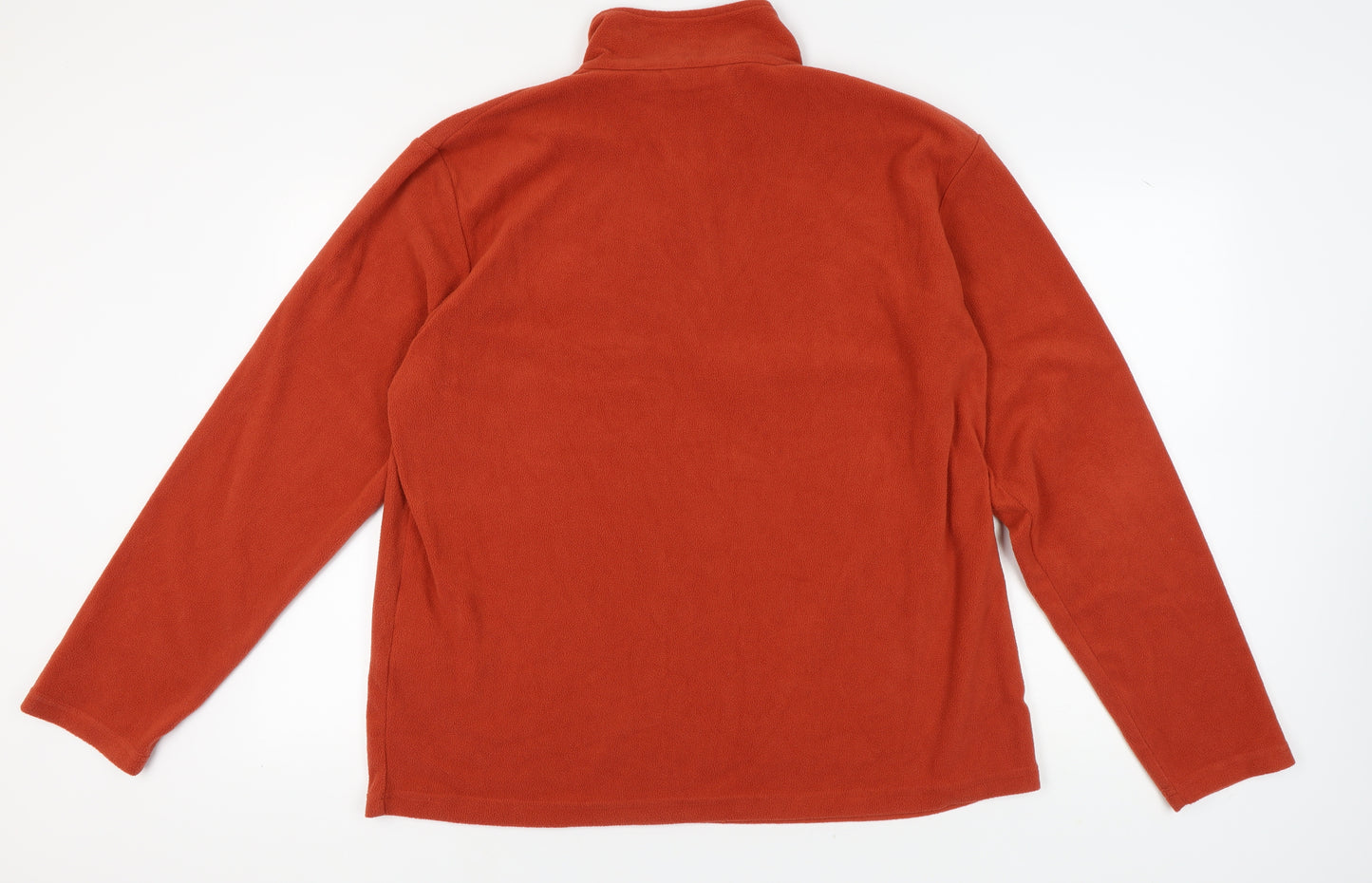 Regatta Mens Orange 2XL Fleece 1/4 Zip Sweatshirt