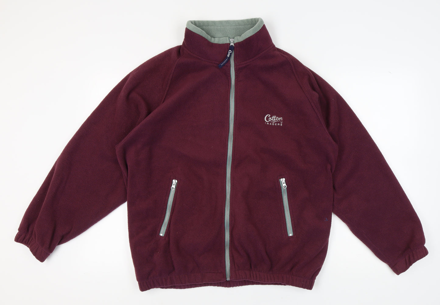 Cotton Traders Men's Purple Fleece Jacket L