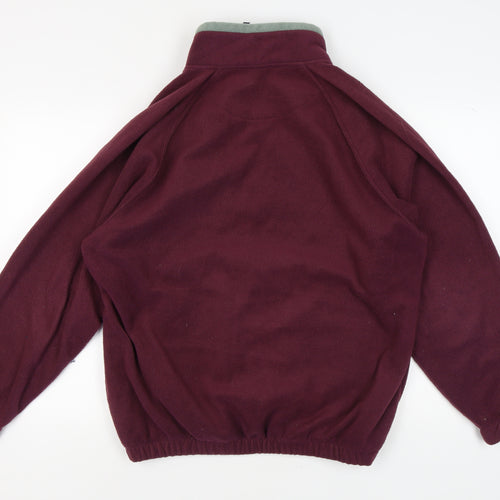 Cotton Traders Men's Purple Fleece Jacket L