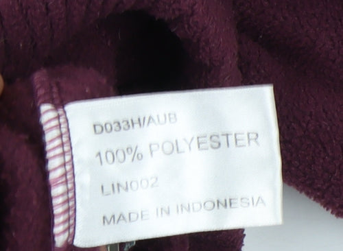 Cotton Traders Men's Purple Fleece Jacket L