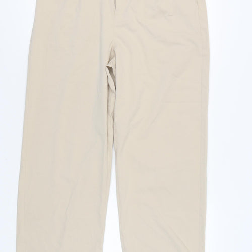 Bershka Women's Beige Trousers Size 16