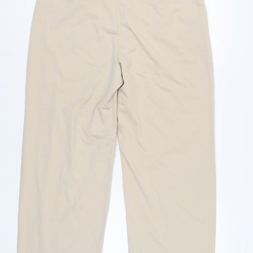 Bershka Women's Beige Trousers Size 16