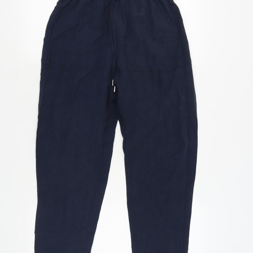 Marks and Spencer Women's Blue Relaxed Trousers