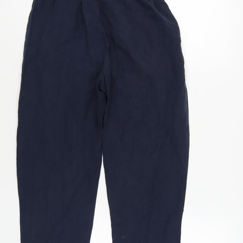 Marks and Spencer Women's Blue Relaxed Trousers