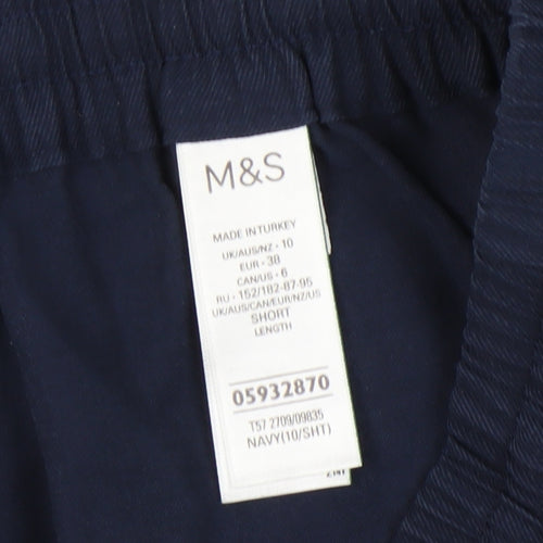Marks and Spencer Women's Blue Relaxed Trousers