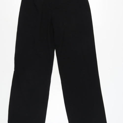 Stradivarius Women's Black Wide-Leg Trousers Size 6