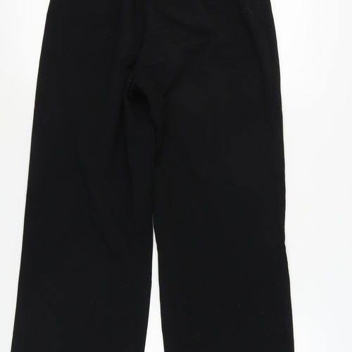 Stradivarius Women's Black Wide-Leg Trousers Size 6