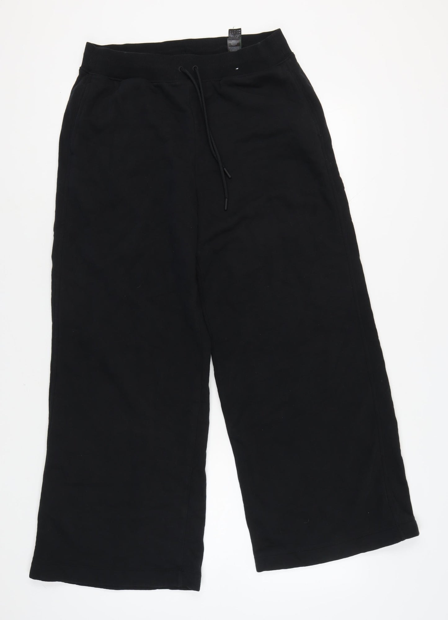 Marks & Spencer Women's Black Wide-Leg Trousers Size 14