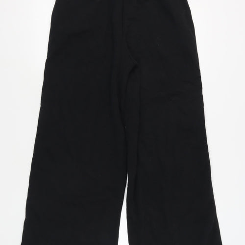 Marks & Spencer Women's Black Wide-Leg Trousers Size 14