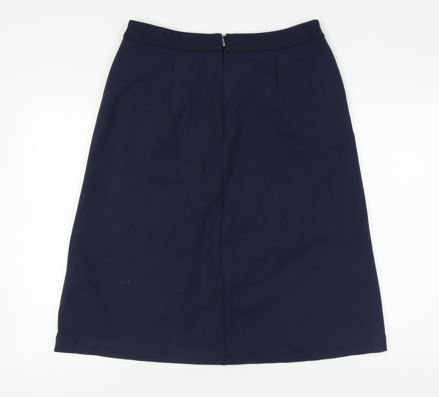 Marks and Spencer Women's Blue A-Line Skirt, Size 14