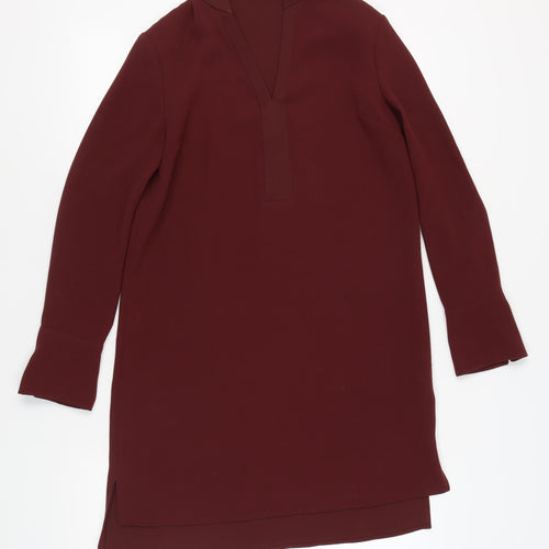 Next Women's Red Shift Dress Size 10 Long Sleeve