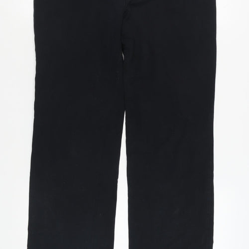 Marks and Spencer Women's Black Straight Trousers Size 16