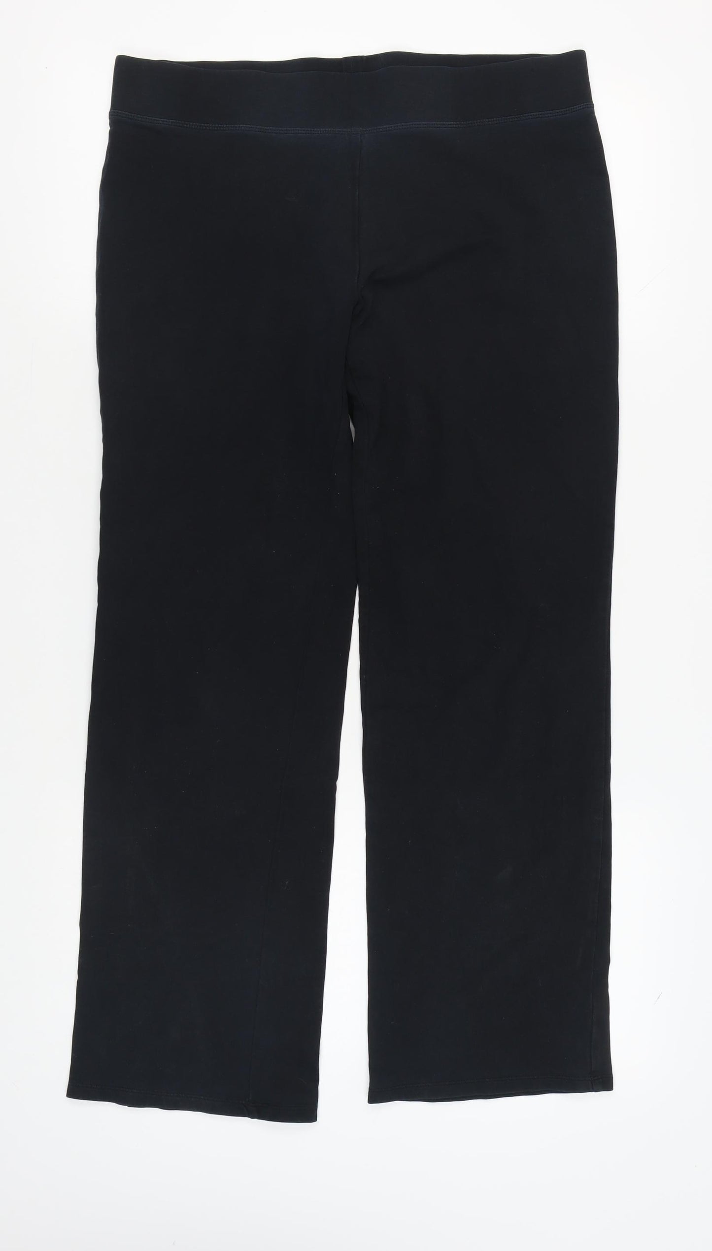 Marks and Spencer Women's Black Straight Trousers Size 16