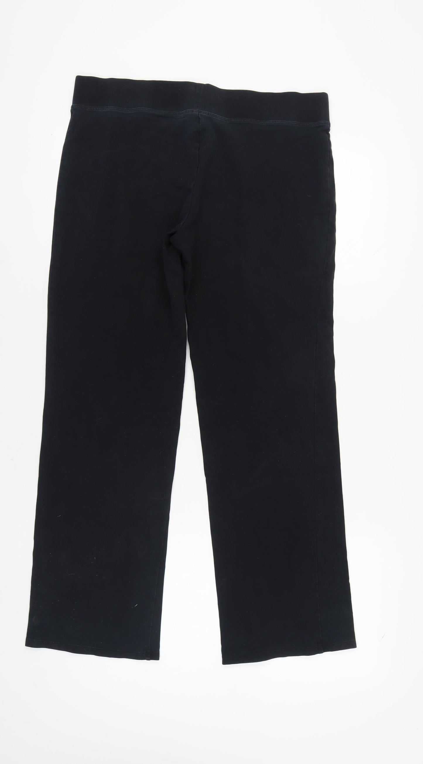 Marks and Spencer Women's Black Straight Trousers Size 16