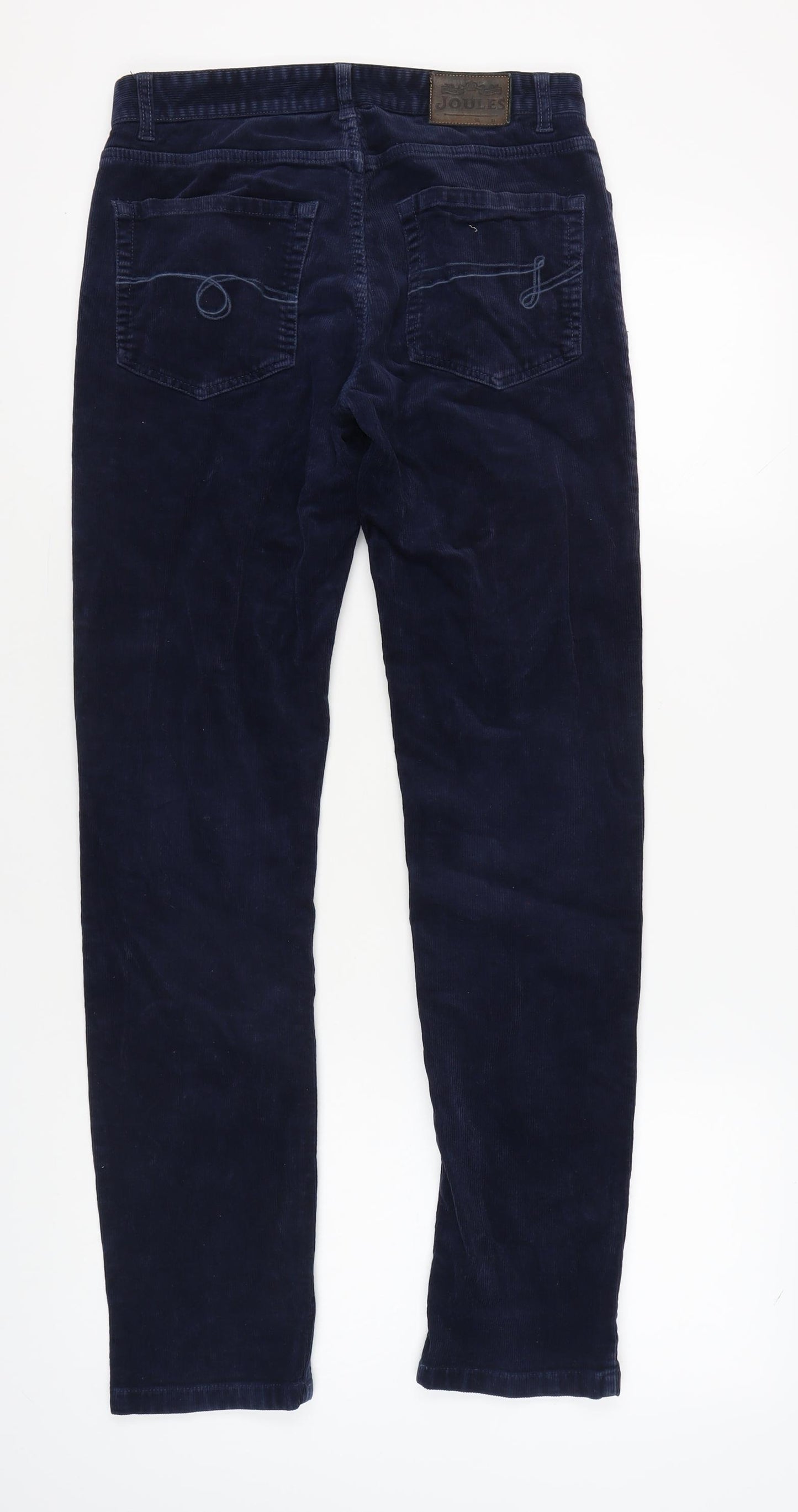 Joules Men's Blue Corduroy Trousers Size 30