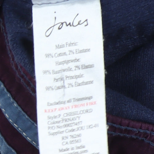 Joules Men's Blue Corduroy Trousers Size 30