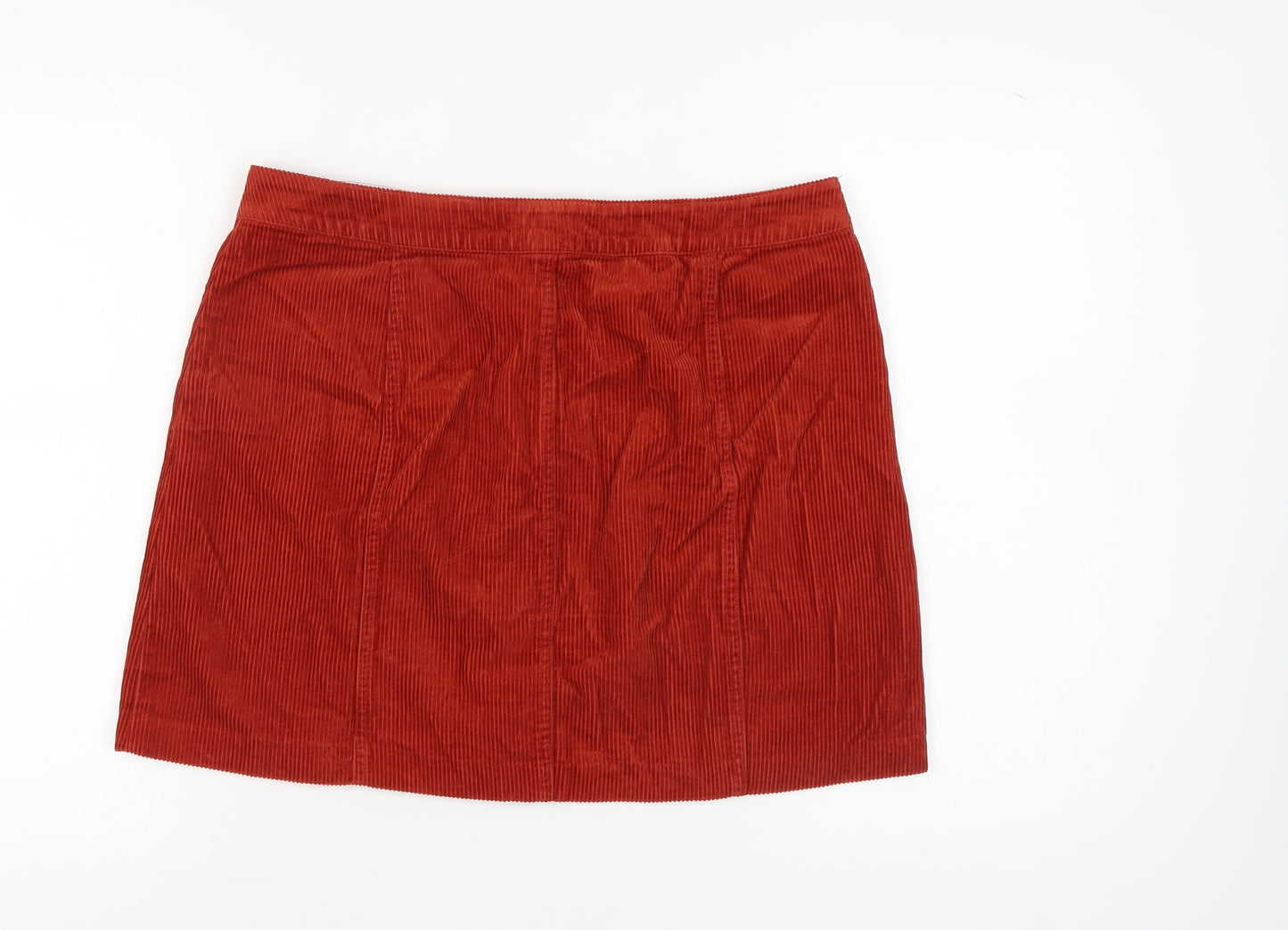 Miss Selfridge Women's Red Corduroy Skirt Size 16