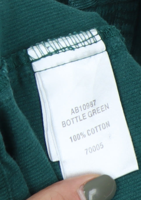 Cotton Traders Men's Bottle Green Corduroy Shirt M