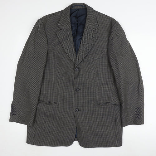 Van Gils Men's Grey Check Blazer 38S Classic Jacket