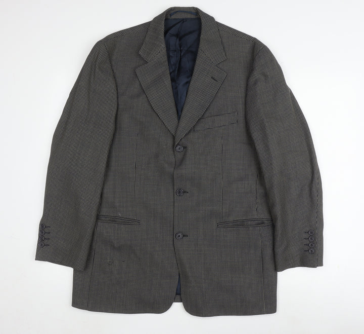 Van Gils Men's Grey Check Blazer 38S Classic Jacket