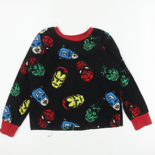 Marvel Comics Boys Black Superhero Pyjama Top Age 6