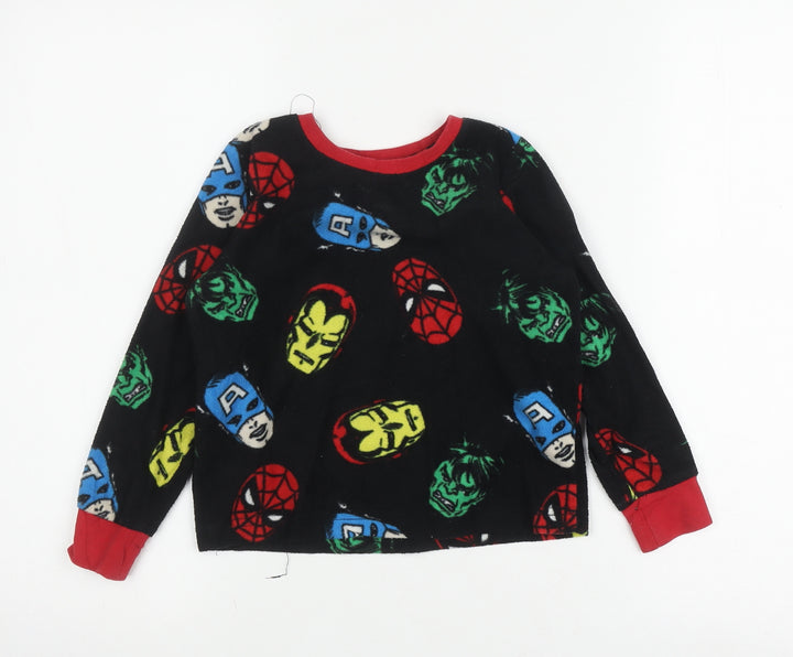 Marvel Comics Boys Black Superhero Pyjama Top Age 6