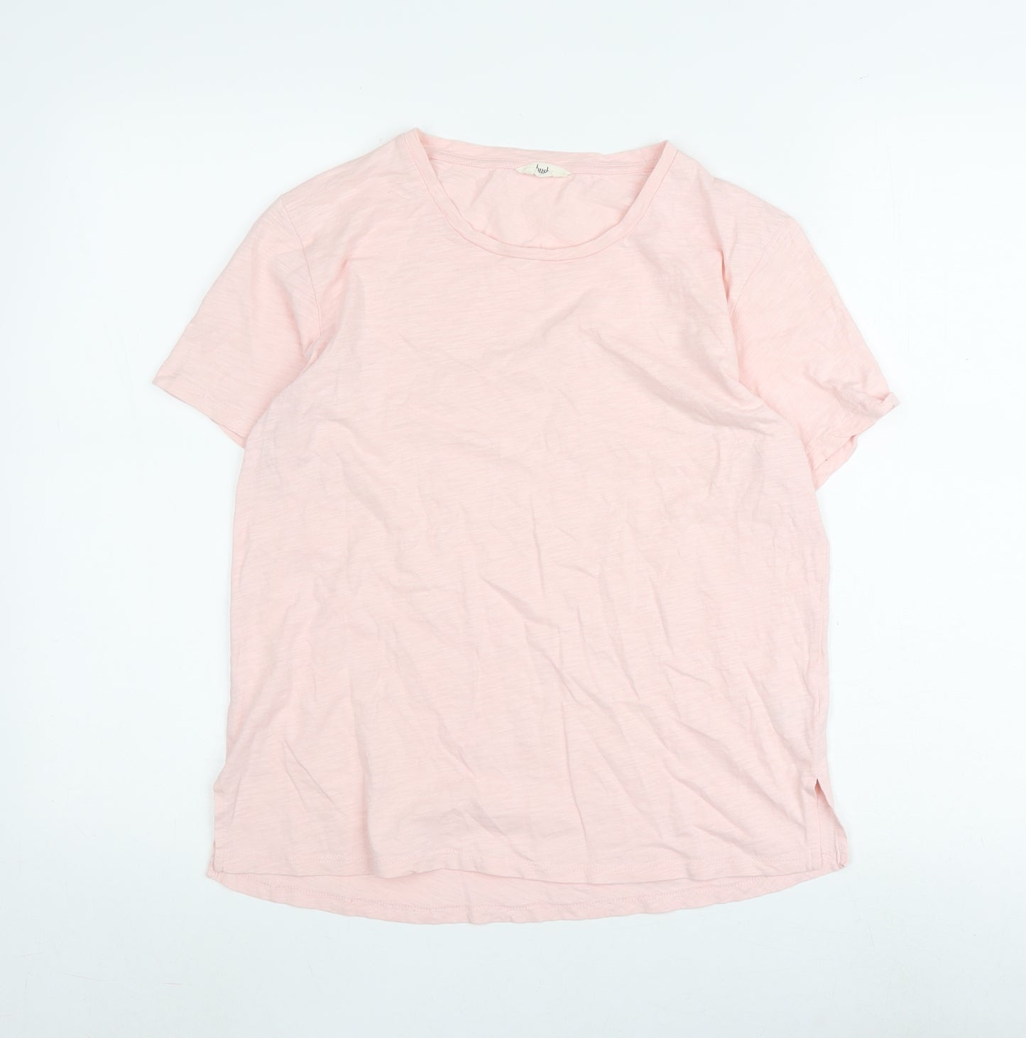 Hush Pink Women's T-Shirt - Size S, Crew Neck, Spring Style