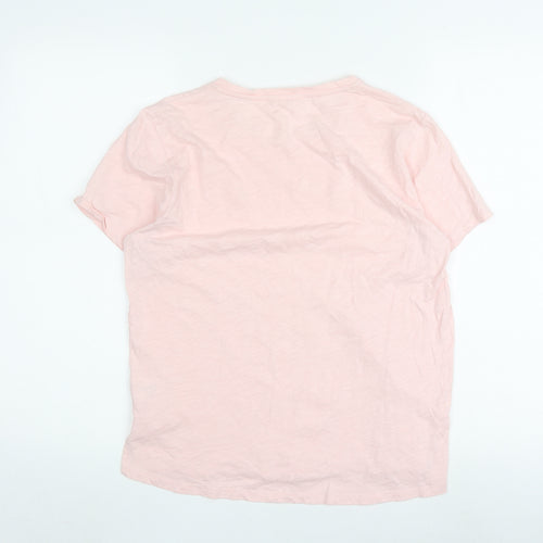 Hush Pink Women's T-Shirt - Size S, Crew Neck, Spring Style