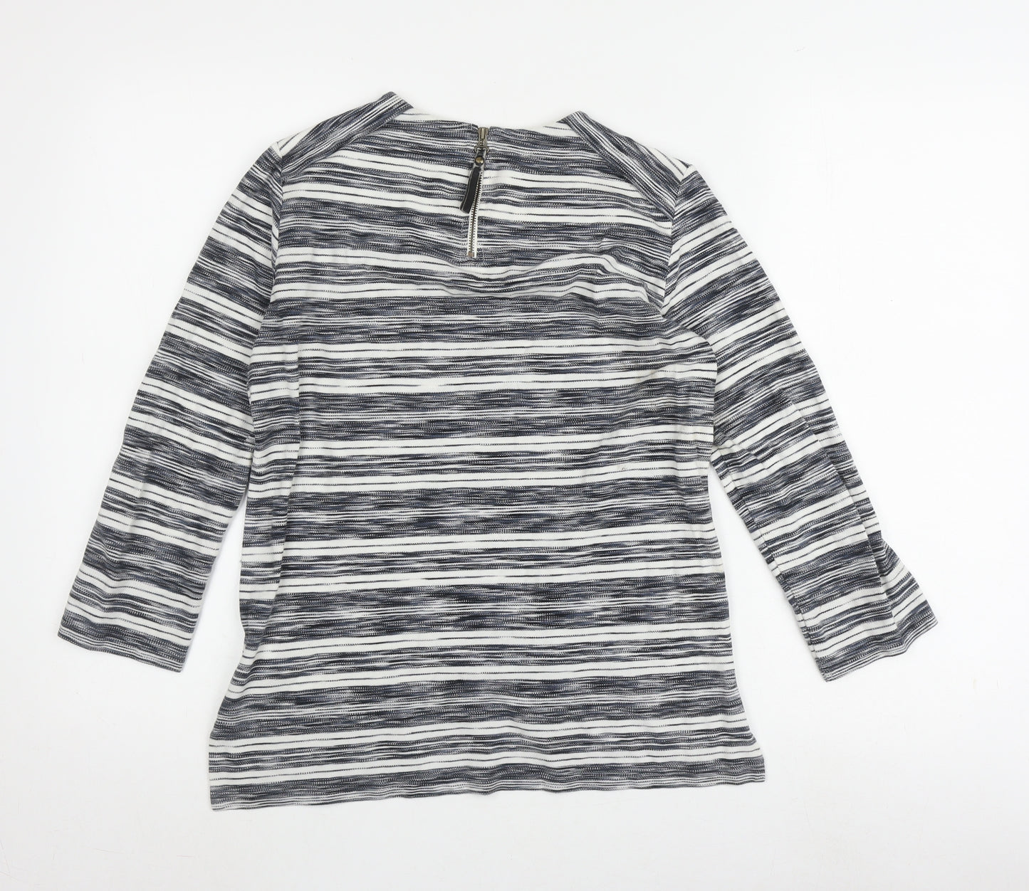 Hobbs Women's Striped T-Shirt, Black/White, Size S