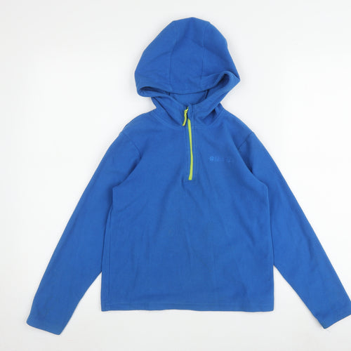 Mountain Warehouse Boys Blue Fleece Hoodie, Pullover, 9-10 Years