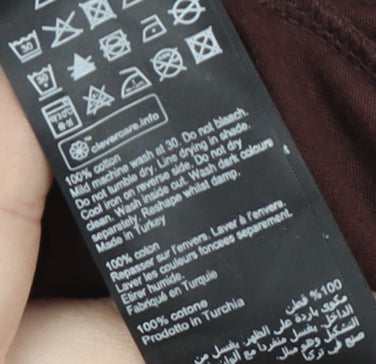 AllSaints Men's Brown 2XL T-Shirt, Cotton, Regular Fit